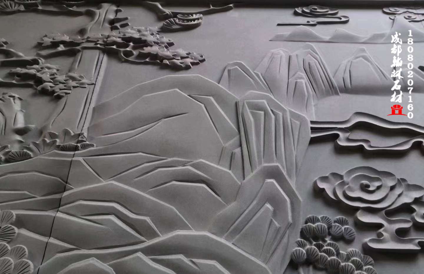 四川青石浮雕壁雕 - 成都翰林石材有限公司 