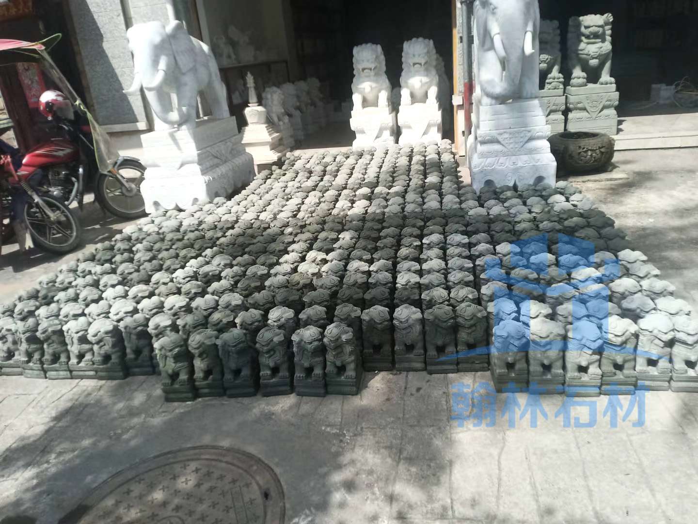 青石小石狮 - 成都翰林石材有限公司 