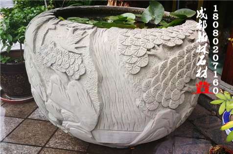 石缸园林花缸——成都翰林石材保证做工品质 